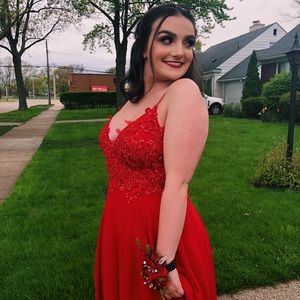 Red Long Prom Dress